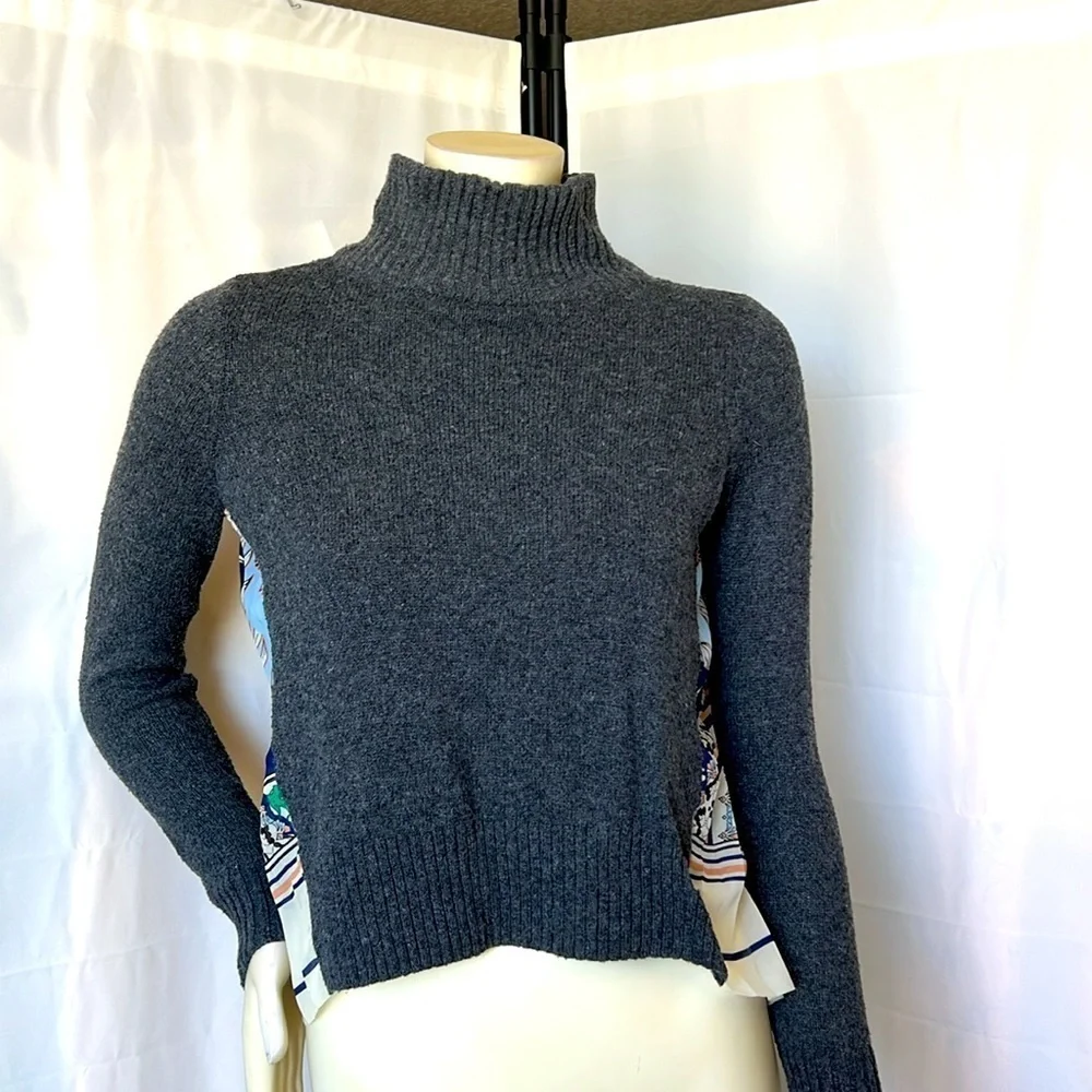 Moth by Anthropologie Turtleneck/Blouse Sweater